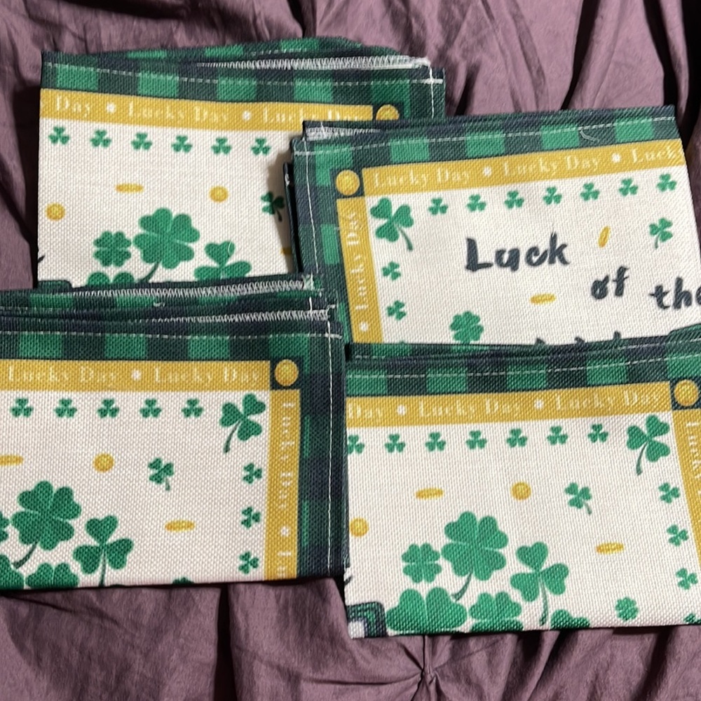 New set/4 St Patrick’s Day Luck of the Irish placemats - Picture 4 of 5